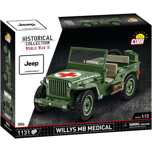 Cobi: Willys MB Orvosi Kocsi Építőjáték