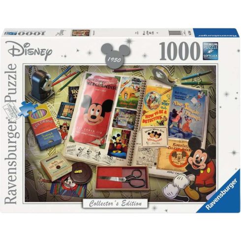 Ravensburger 17584 - Disney Mickey Évforduló 1950 Gyűjtői Kiadás Puzzle 1000 darabos