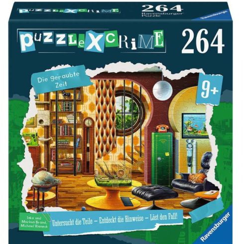 Ravensburger 13393 - X Crime Kids: Az ellopott idő Puzzle 264 darabos