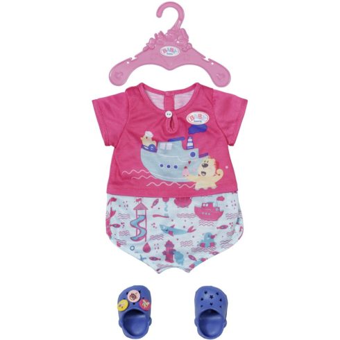 ZAPF Creation BABY born - Fürdetős pizsama és klumpa 43cm játékbaba kiegészítő