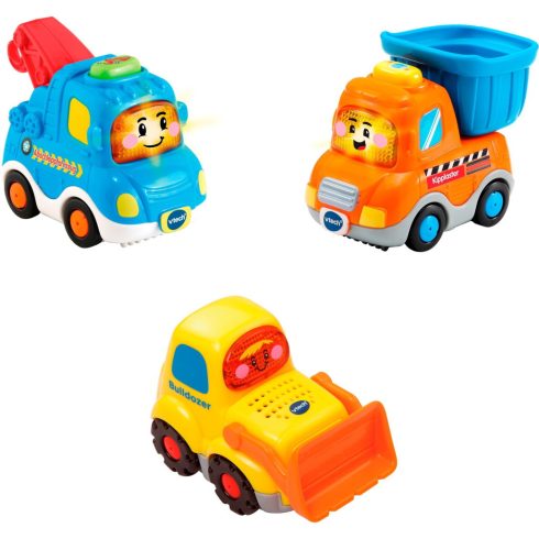 VTech 80-242174 Tut Tut Baby - Építőipari jármű 3db Hanggal