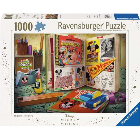 Ravensburger 12000842 - 1960 Mickey Pillanatok Puzzle 1000 darabos