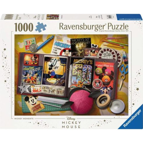 Ravensburger 12000843 - 1970 Mickey Pillanatok Puzzle 1000 darabos