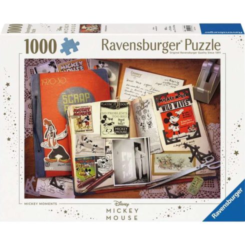 Ravensburger 12000839 - 1930 Mickey Pillanatok Puzzle 1000 darabos