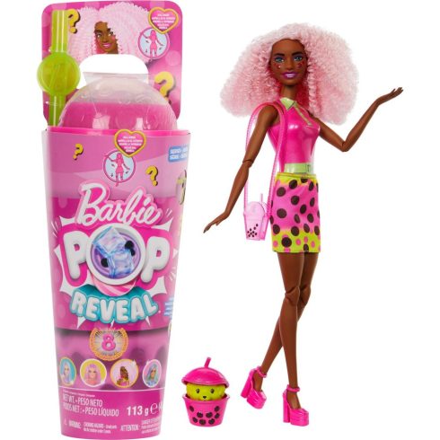 Mattel HTJ20 Barbie Pop! Reveal Bubble Tea Széria - Bogyós Boldogság Játékfigura