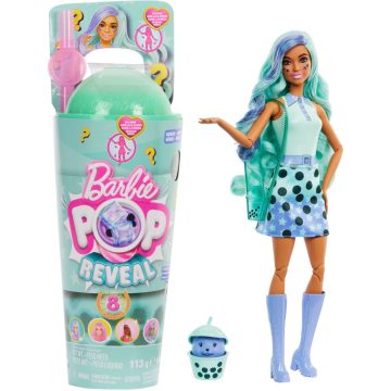   Mattel HTJ21 Barbie Pop! Reveal Bubble Tea Széria - Zöld tea Játékfigura