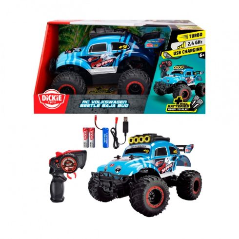 Dickie Toys Távirányítós Volkswagen Bogár Monster Truck játékautó