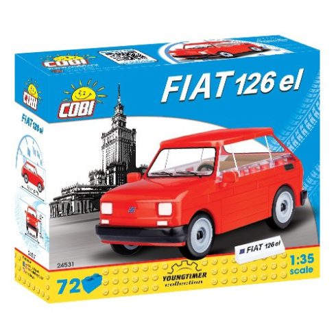 Cobi: Fiat 126p el Autó Műanyag Modell (1:35)