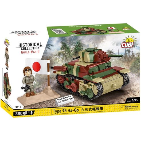 Cobi: Type 95 Ha-Go Tank 380 darabos építőjáték 1:35