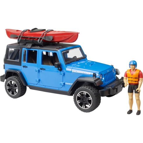 Bruder 02529 Jeep Wrangler Rubicon Unlimited terepjáró kajakkal és figurával