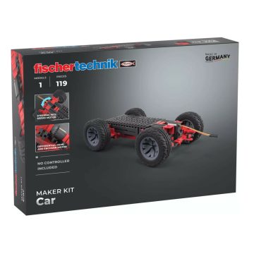   Fischertechnik 571900 Maker Kit Elektromos Autó alváz 119 darabos kreatív Építőjáték