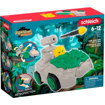   Schleich 42671 Eldrador Creatures Dzsungel jármű Mini lénnyel játékfigura - Zöld