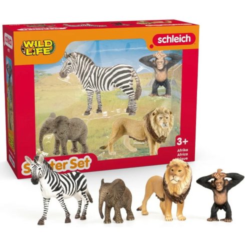 Schleich 42721 Wild Life Afrika vadállat készlet kezdő csomag játékfigura