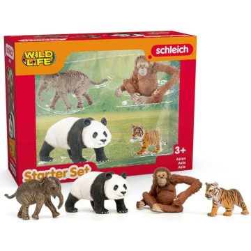   Schleich 42736 Wild Life Ázsia vadállat készlet kezdő csomag játékfigura