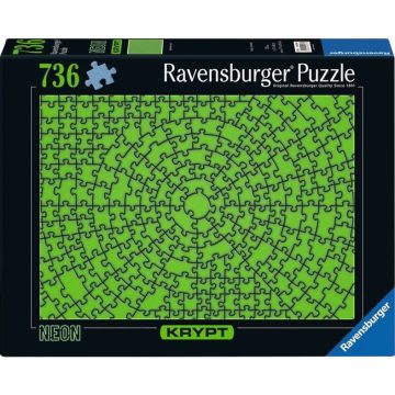 Ravensburger 12000276 - Krypt neon zöld Puzzle 736 darabos