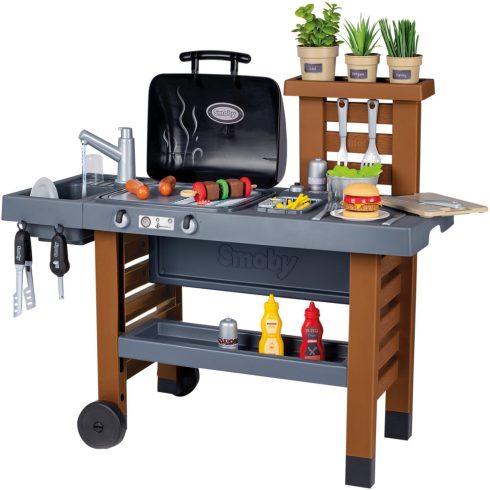 Smoby kerti Grill sütögető játék konyha gyerekeknek
