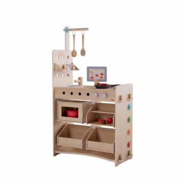   HABA Creative Play 3 in 1 - Konyha Üzlet és műhely 150 darabos Fa szerepjáték