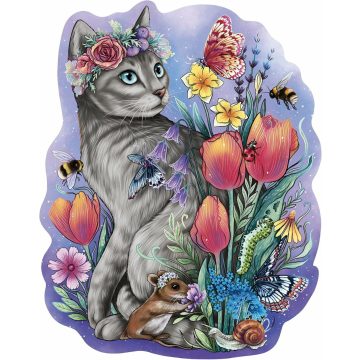 Ravensburger Wooden Tavaszi Cica Fa puzzle 300 darabos