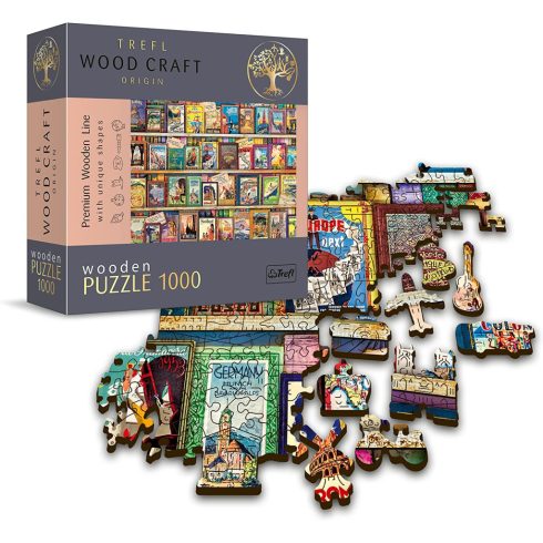 Trefl Puzzle Wood Craft Útikönyvek fa puzzle 1000 darabos