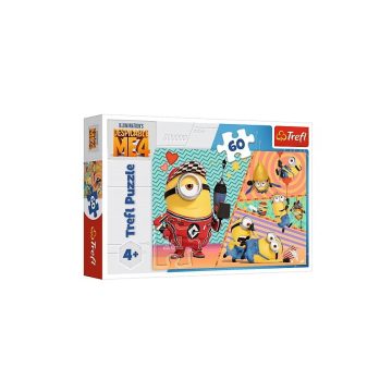 Trefl 17395 - Boldog Minyonok 60 darabos puzzle