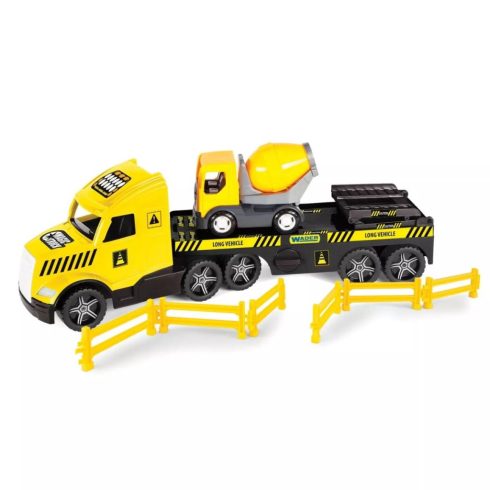 Wader Magic Truck Technic Betonkeverő szállító Kamion 79cm - Sárga