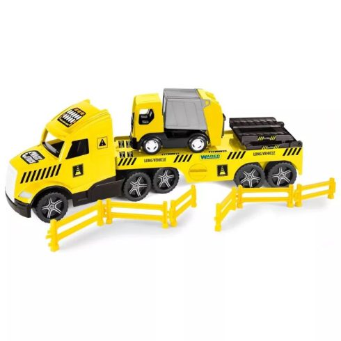 Wader Magic Truck Technic Dömper szállító Kamion 79cm - Sárga