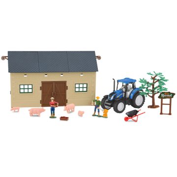   Jamara 12 darabos Új Holland Farmer Figura szett malacokkal (1:32)