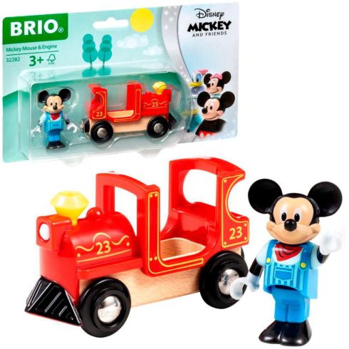 BRIO 32282 Disney Mickey és barátai Miki Egér Fa Mozdonya