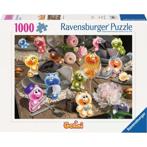 Ravensburger Gelinik terített asztalon 1000 darabos puzzle