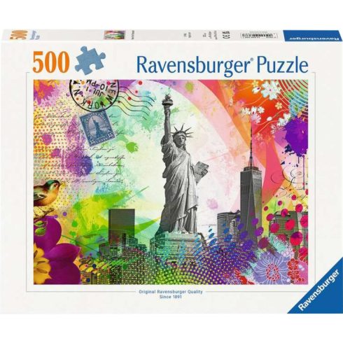 Ravensburger képeslap New Yorkból 500 darabos puzzle