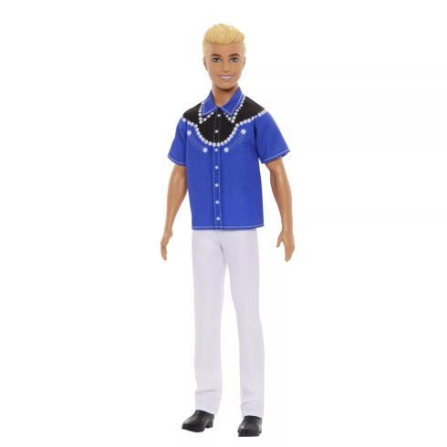 Mattel HRH25 Barbie Fashionista barátok - Szőke fiú baba - Western ruhában