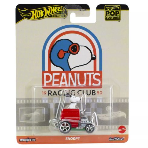 Mattel Hot Wheels Pop Culture - Peanuts Racing Club Snoopy Fém kisautó