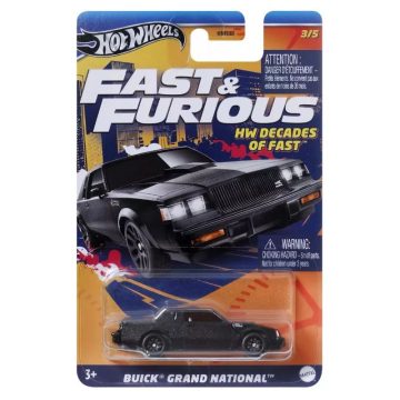   Mattel Hot Wheels Halálos iramban Buick Grand National kisautó - Fekete