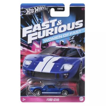   Mattel Hot Wheels Halálos iramban Women of Fast kisautó Ford GT40 - Kék