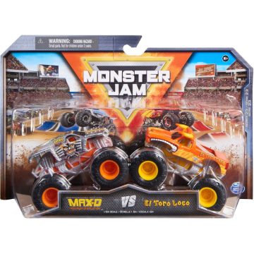   Spin Master Monster Jam Max-D és El Toro Loco Monster Truck játékautó készlet 2db