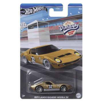   Mattel HRT81 Hot Wheels 1971 Lamborghini Miura SV vintage kisautó (1:64)