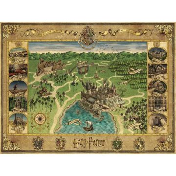   Ravensburger Harry Potter Roxfort térkép 1000 darabos Puzzle