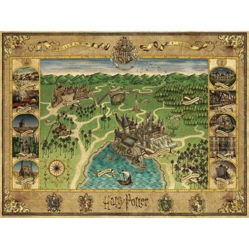 Ravensburger Harry Potter Roxfort térkép 1000 darabos Puzzle