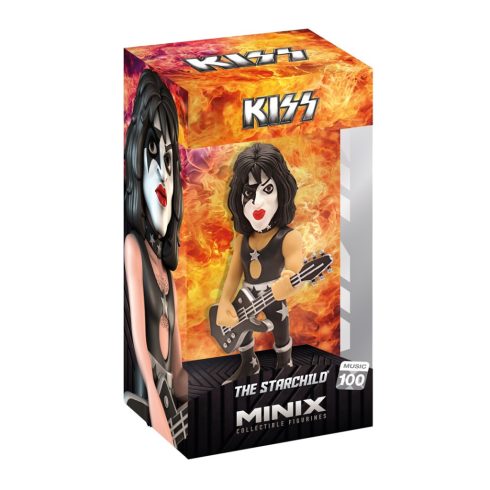 Minix 100 Music - Kiss The Starchild gyűjthető Énekes figura 12cm