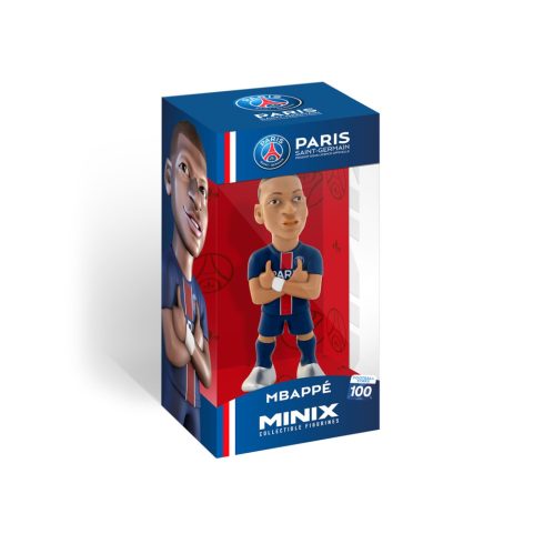 Minix 100 Football Stars - PSG Kylian Mbappe gyűjthető Focista figura 12cm