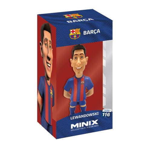 Minix 116 Football Stars - FC Barcelona Robert Lewandowski gyűjthető Focista figura 12cm