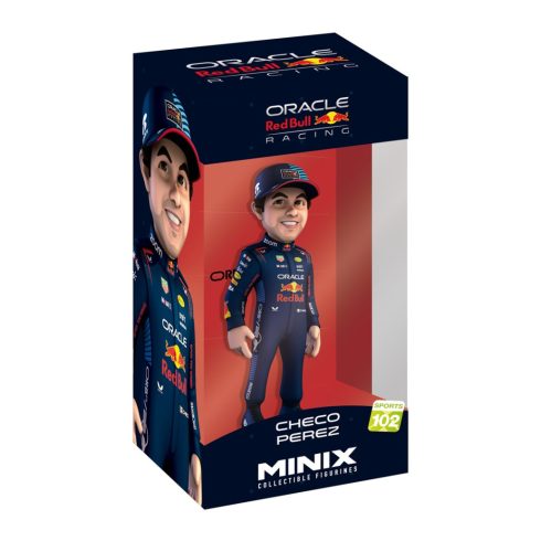 Minix 102 Sports - Checo Perez Formula 1 gyűjthető Autóversenyző figura 12cm