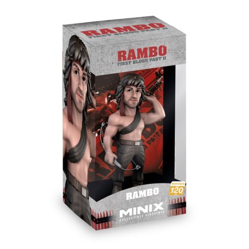 Minix 120 Movies - Rambo II John Rambo íjjal gyűjthető Mozifilm figura 12cm