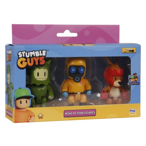 P.M.I. Stumble Guys S2 3 darabos gyűjthető mini figura szett - B Verzió