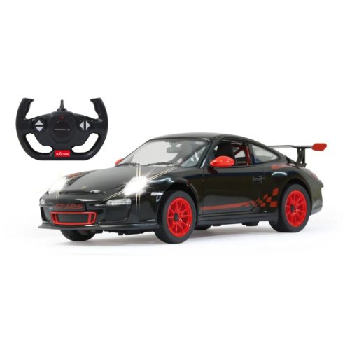 Jamara RC Porsche GT3 RS Távirányítós versenysportautó 1:14 LED fénnyel - Fekete