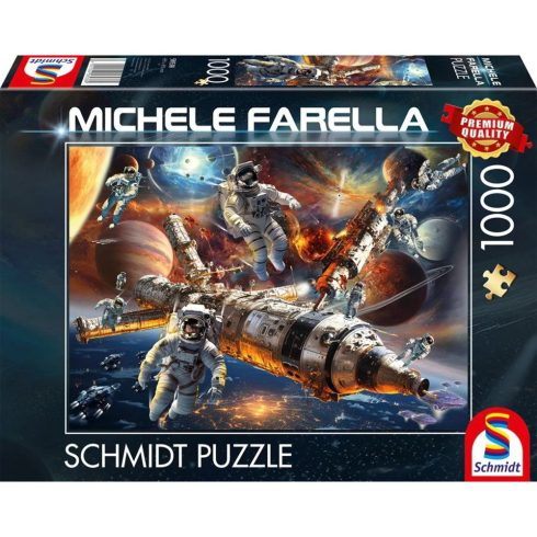 Schmidt Spiele Michele Farella Súlytalanok az űrben 1000 darabos puzzle