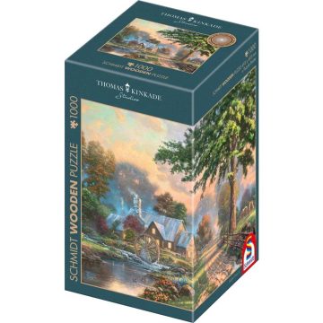   Schmidt Spiele Thomas Kinkade Studios Am alten Mühlenbach 1000 darabos puzzle