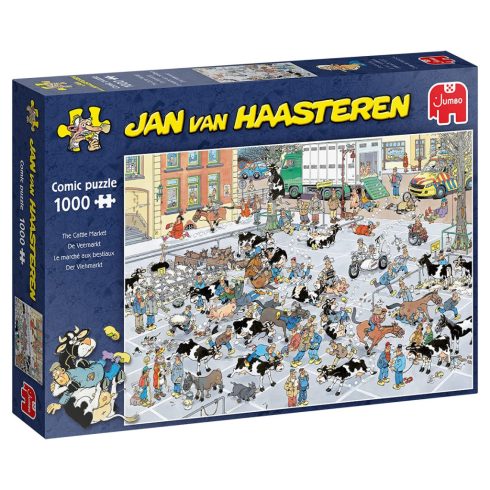 Jumbo 19075 - Jan van Haasteren Szarvasmarha piac 1000 darabos puzzle