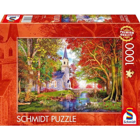 Schmidt Spiele Kápolna az ősz varázsában 1000 darabos puzzle