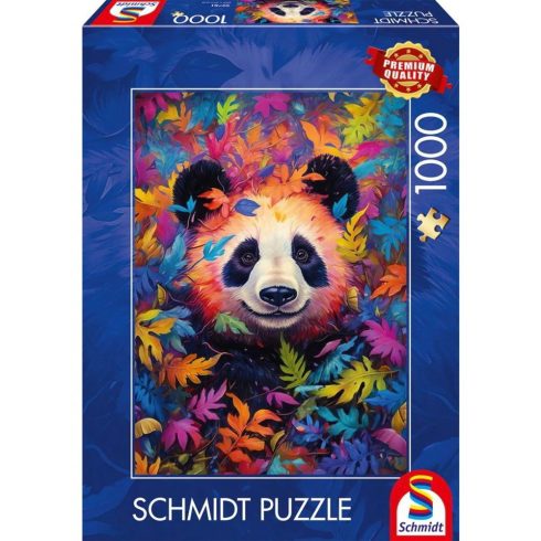 Schmidt Spiele Panda medve a szivárványerdőben 1000 darabos puzzle